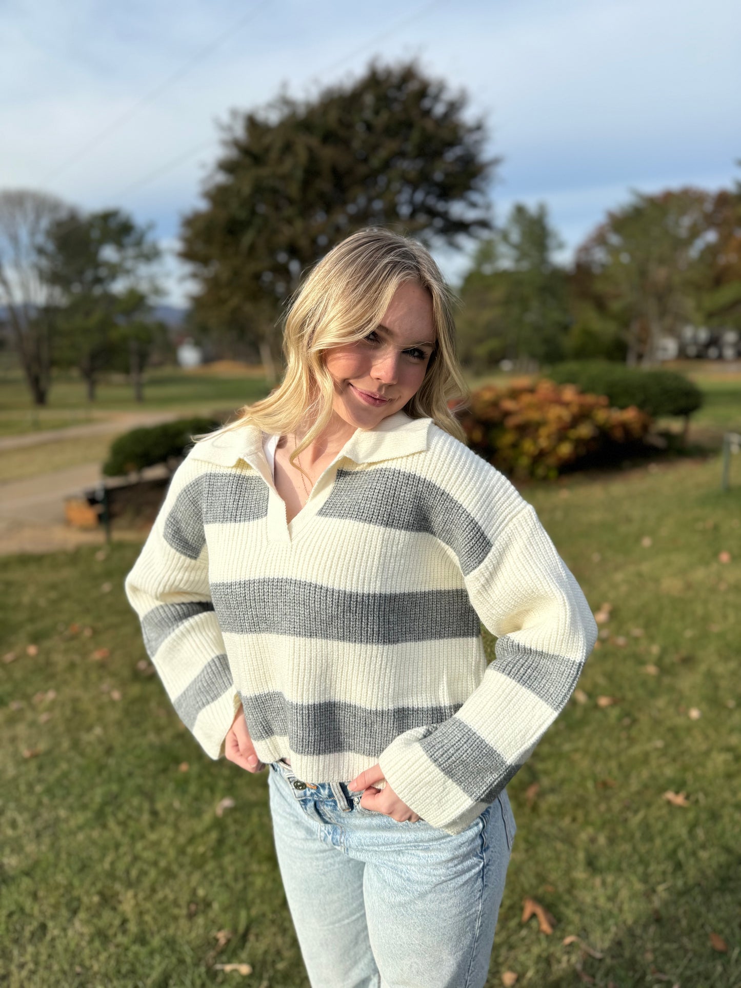 Silver Drop Sweater
